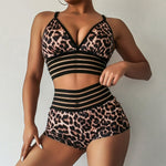Load image into Gallery viewer, Leopard Print Push Up Shorts
