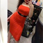 Load image into Gallery viewer, Sexy Off Shoulder Tube Dress
