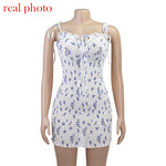 Load image into Gallery viewer, Cryptographic Fashion Floral Print Women Mini Dresses

