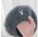 Load image into Gallery viewer, Rabbit Embroidery Winter Hat
