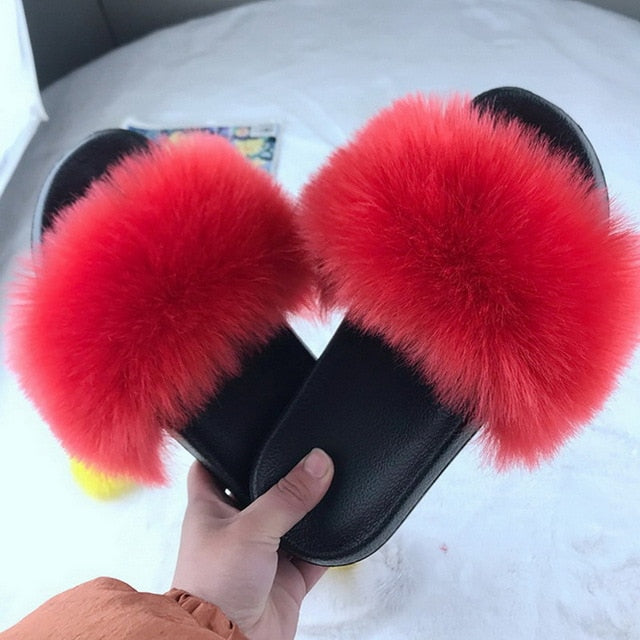 Sexy Faux Fur Slippers