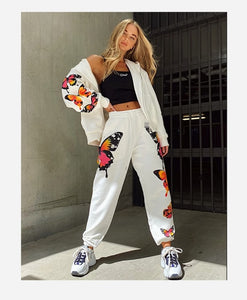 Long Sleeve Off Shoulder Different Styles Crop Top Pants Sets