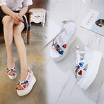 Load image into Gallery viewer, High Heel Open-Toe Comfort Summer Jeweled Sandals
